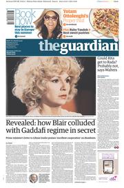 The Guardian () Newspaper Front Page for 24 January 2015