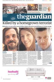 The Guardian () Newspaper Front Page for 24 March 2017