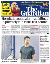 The Guardian () Newspaper Front Page for 24 April 2020