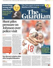 The Guardian () Newspaper Front Page for 24 June 2019