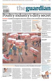 The Guardian () Newspaper Front Page for 24 July 2014