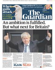 The Guardian () Newspaper Front Page for 24 July 2019