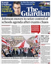 The Guardian () Newspaper Front Page for 24 August 2020