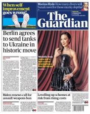The Guardian () Newspaper Front Page for 25 January 2023