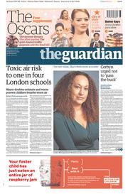 The Guardian () Newspaper Front Page for 25 February 2017