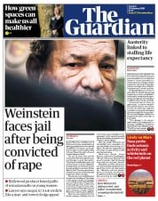 The Guardian () Newspaper Front Page for 25 February 2020