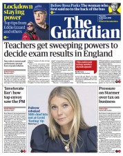 The Guardian () Newspaper Front Page for 25 February 2021