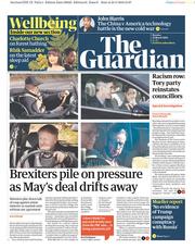 The Guardian () Newspaper Front Page for 25 March 2019