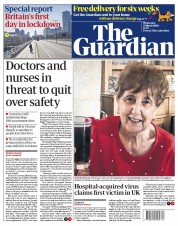 The Guardian () Newspaper Front Page for 25 March 2020