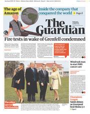 The Guardian () Newspaper Front Page for 25 April 2018