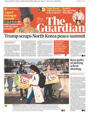The Guardian () Newspaper Front Page for 25 May 2018