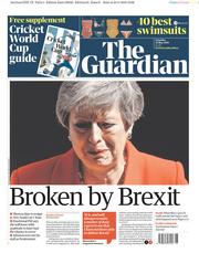 The Guardian () Newspaper Front Page for 25 May 2019