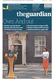 The Guardian () Newspaper Front Page for 25 June 2016