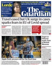 The Guardian () Newspaper Front Page for 25 June 2021