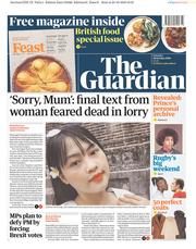 The Guardian () Newspaper Front Page for 26 October 2019