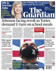 The Guardian () Newspaper Front Page for 26 October 2020