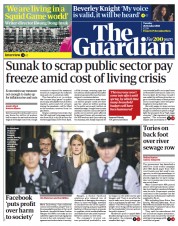 The Guardian () Newspaper Front Page for 26 October 2021