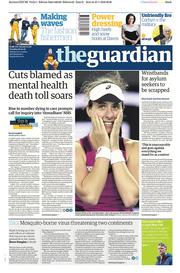 The Guardian () Newspaper Front Page for 26 January 2016