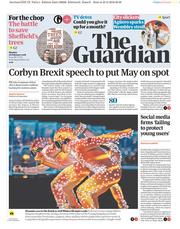The Guardian () Newspaper Front Page for 26 February 2018