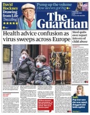 The Guardian () Newspaper Front Page for 26 February 2020