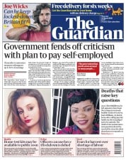 The Guardian () Newspaper Front Page for 26 March 2020