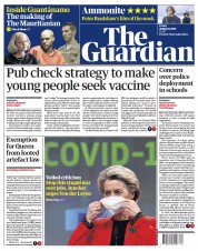 The Guardian () Newspaper Front Page for 26 March 2021