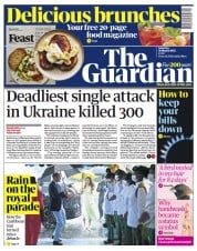 The Guardian () Newspaper Front Page for 26 March 2022