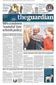The Guardian () Newspaper Front Page for 26 April 2017