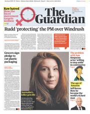 The Guardian () Newspaper Front Page for 26 April 2018