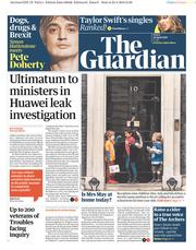 The Guardian () Newspaper Front Page for 26 April 2019