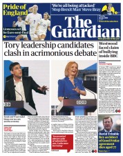 The Guardian () Newspaper Front Page for 26 July 2022