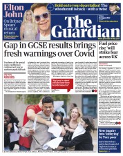 The Guardian () Newspaper Front Page for 26 August 2022