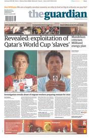 The Guardian () Newspaper Front Page for 26 September 2013