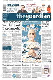 The Guardian () Newspaper Front Page for 26 September 2014