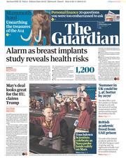 The Guardian () Newspaper Front Page for 27 November 2018