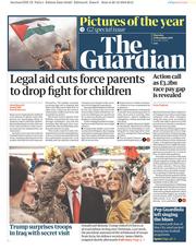 The Guardian () Newspaper Front Page for 27 December 2018