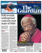 The Guardian () Newspaper Front Page for 27 December 2021