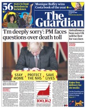 The Guardian () Newspaper Front Page for 27 January 2021