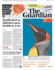 The Guardian () Newspaper Front Page for 27 February 2018