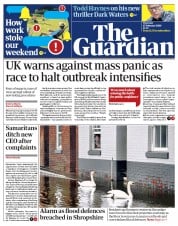 The Guardian () Newspaper Front Page for 27 February 2020