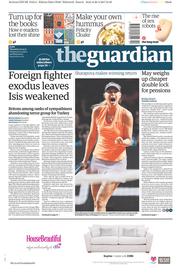 The Guardian () Newspaper Front Page for 27 April 2017