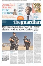 The Guardian () Newspaper Front Page for 27 May 2017