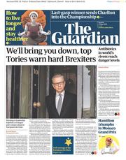 The Guardian () Newspaper Front Page for 27 May 2019