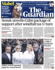 The Guardian () Newspaper Front Page for 27 May 2022