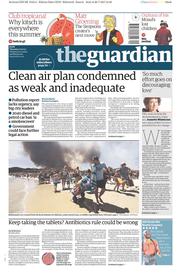The Guardian () Newspaper Front Page for 27 July 2017