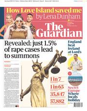 The Guardian () Newspaper Front Page for 27 July 2019
