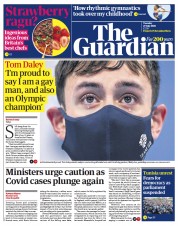 The Guardian () Newspaper Front Page for 27 July 2021