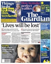 The Guardian () Newspaper Front Page for 27 August 2022