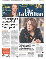 The Guardian () Newspaper Front Page for 27 September 2019