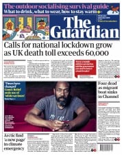 The Guardian () Newspaper Front Page for 28 October 2020